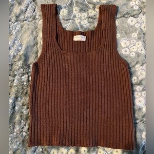 Brandy Melville/ John Galt brown tank top